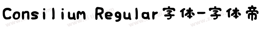 Consilium Regular字体字体转换